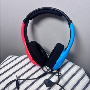 PDP LVL40 BlueRed Over Ear Wired Gaming Headset Nintendo Switch